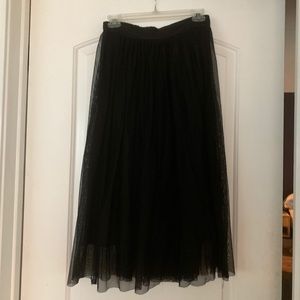black tulle skirt